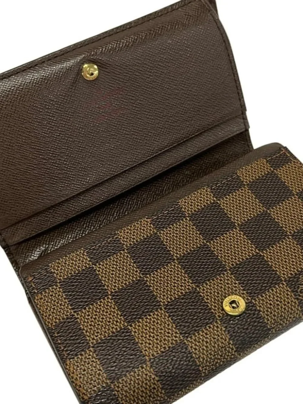 LOUIS VUITTON PortefeuilleTresor N61736 Ebene Damier CA2098 Bifold Wallet